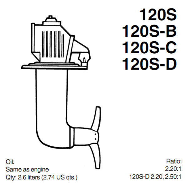 120 S PIEDE VOLVO PENTA