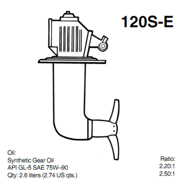 120 S-E PIEDE VOLVO PENTA