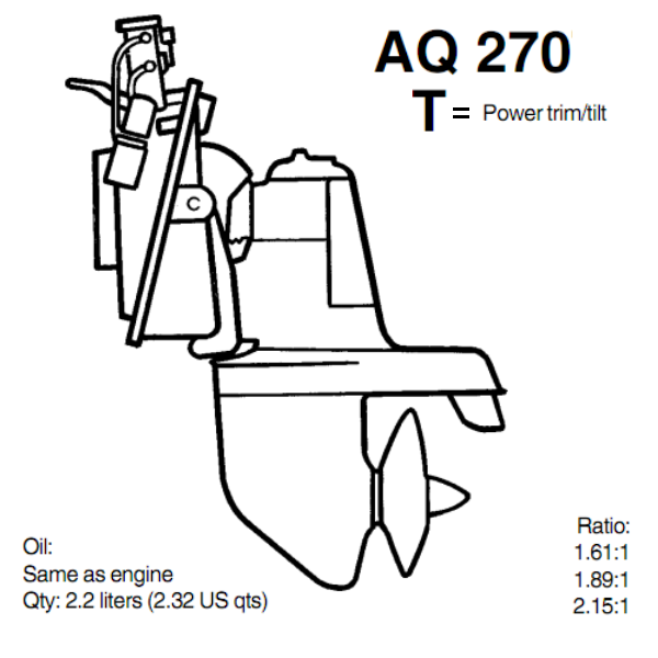 AQ 270 PIEDE VOLVO PENTA