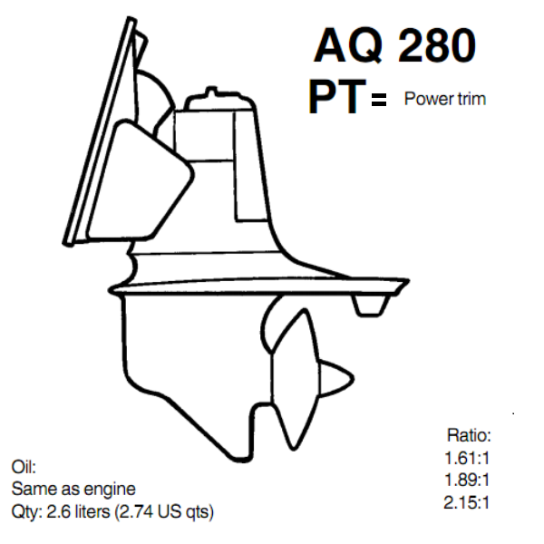 AQ 280 PIEDE VOLVO PENTA