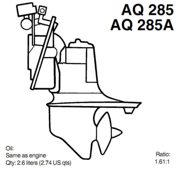 AQ 285 PIEDE VOLVO PENTA