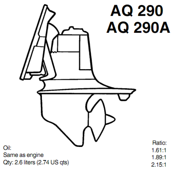 AQ 290 PIEDE VOLVO PENTA