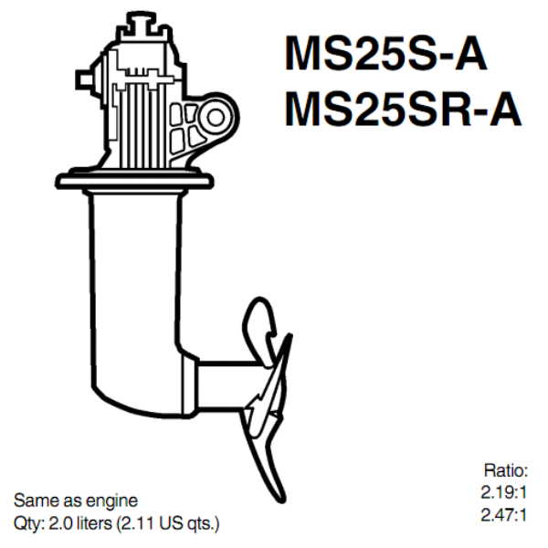 MS25S PIEDE VOLVO PENTA